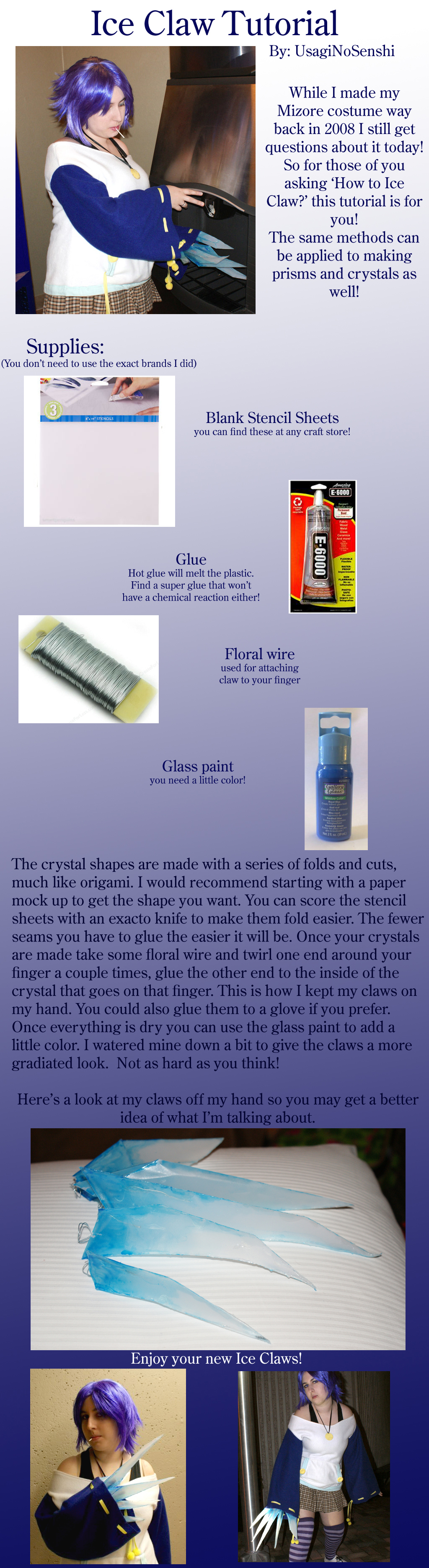 Ice Claw Tutorial by UsagiNoSenshi