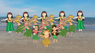 Hula dance at the beach 2 by Amtrakfan406 on DeviantArt