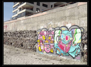 Grafiti en Playa Cavancha