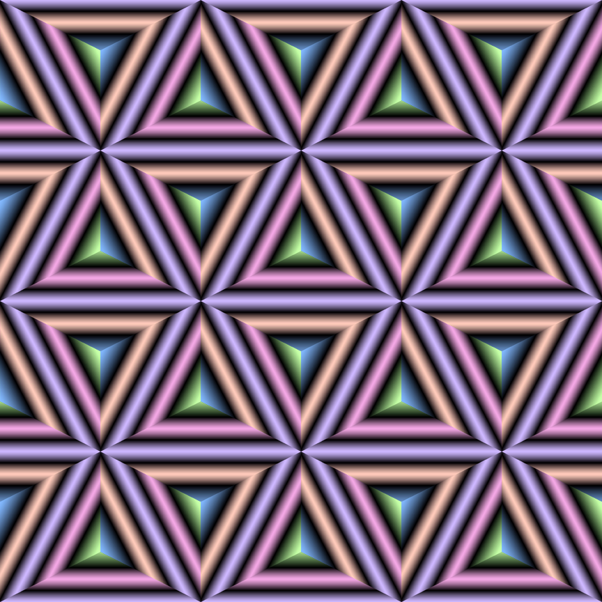 Triangles or Cubes Illusion by kawgraphics