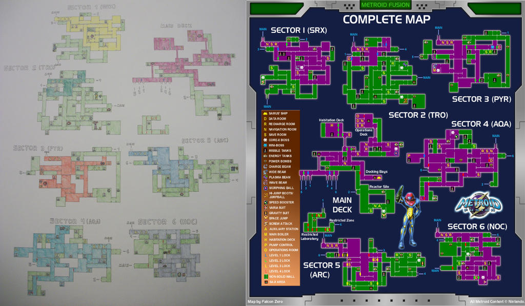 Metroid Fusion map by YoshiFan37 on DeviantArt.