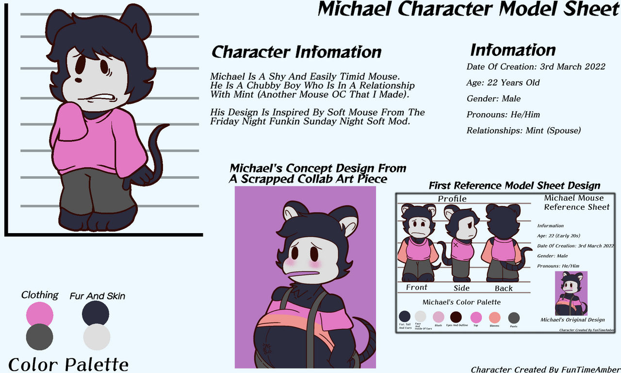 Michael Mouse Reference Sheet by FunTimeAmber on DeviantArt