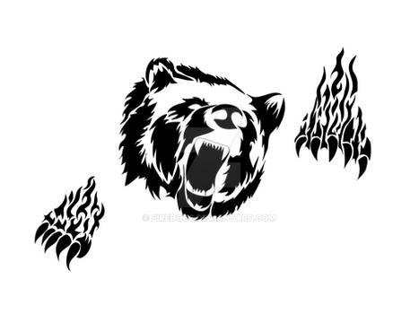 Tribal Flame Bear