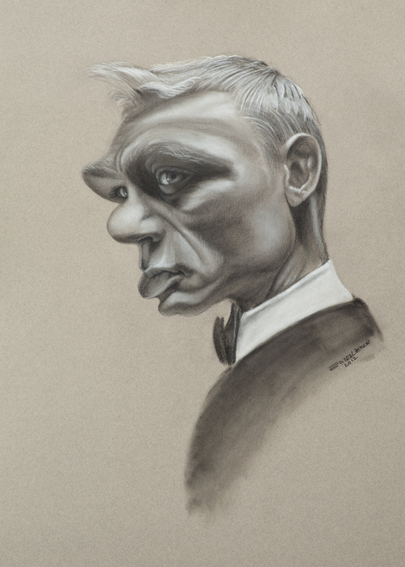 Daniel Craig caricature