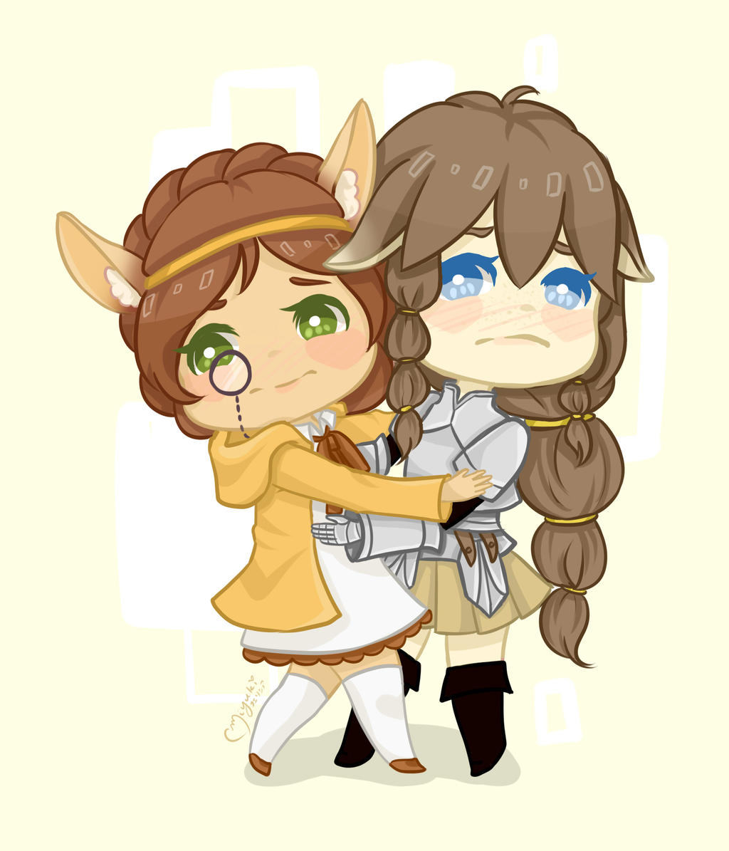 Comm :: Awkward hugs by ufo-galz