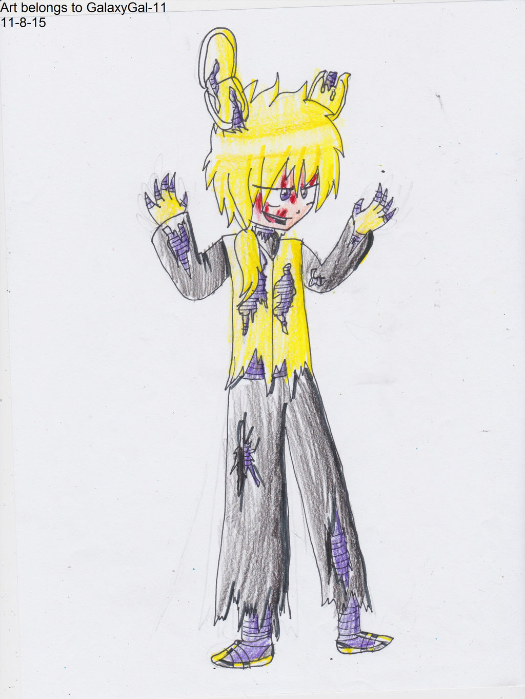 Spring Lock Rabbit Fnaf FNAF Anime- Springtrap the Sprinclocked Bunny by GalaxyGal-11 on DeviantArt