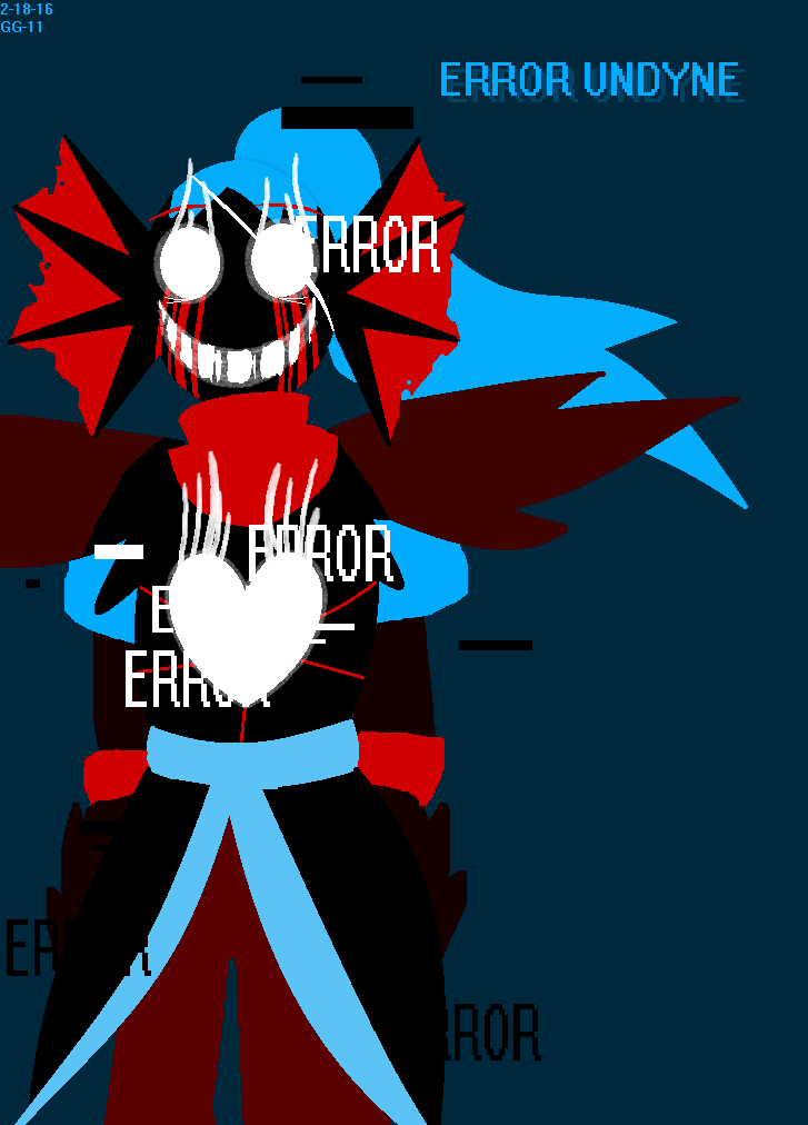 (ERRORTALE SPOILERS) Errortale Undyne by GalaxyGal-11