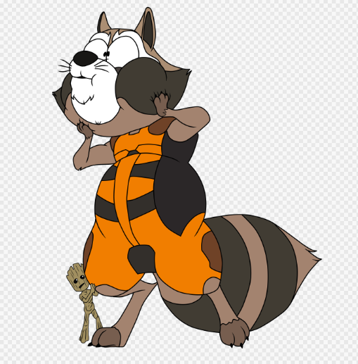 Rocket Racoon Inflated Collab: Inflated Rocket Head by TateShaw on DeviantArt