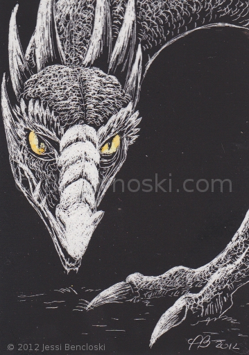 ACEO Dragon's Gaze