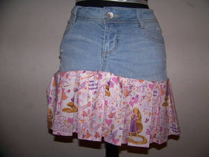 Tangled and Denim Skirt
