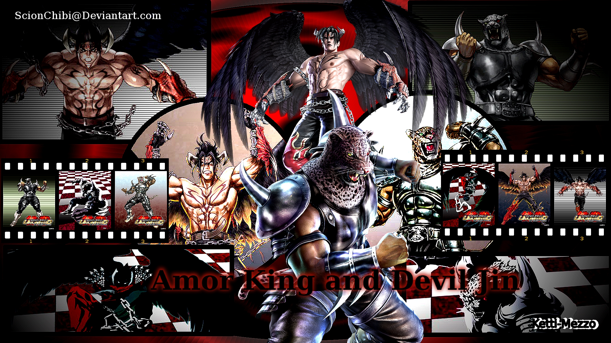 Devil Jin and Amor king