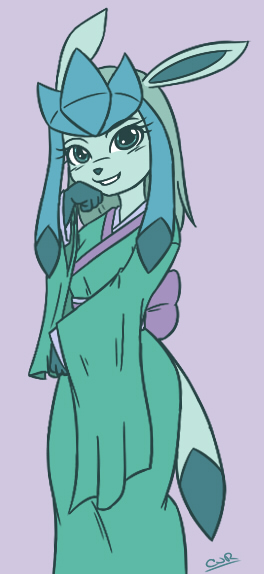 Glaceon In A Kimono