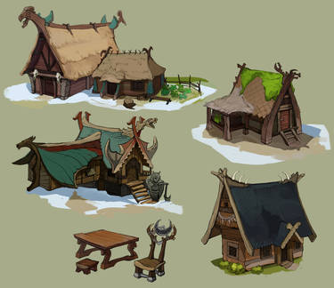 Viking huts and longhouses2