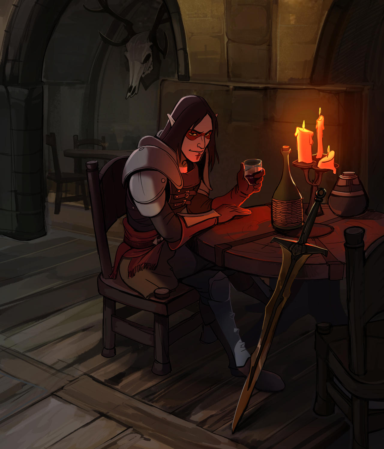 In the tavern