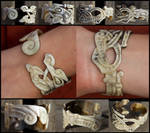 Hand of Doom Horn Bracelet by Wodenswolf