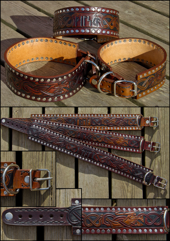 Acionna Celtic Viking dog collar