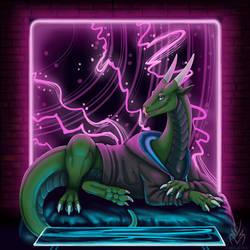 Neon dragon