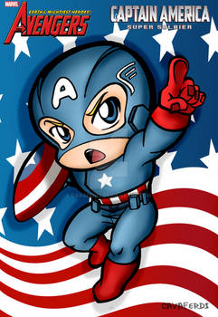 CHIBI CAPTAIN AMERICA by cavaferdi