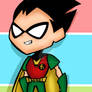 Chibi Robin teen titans go! fanart by CAVAFERDI