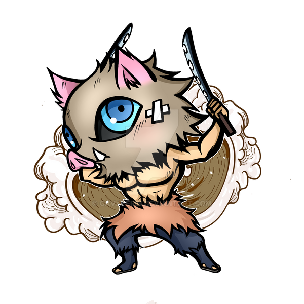 Inosuke chibi kimetsu no yaiba by CAVAFERDI on DeviantArt