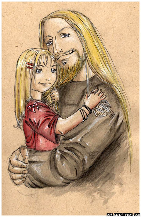 Greg with His Daughter Color