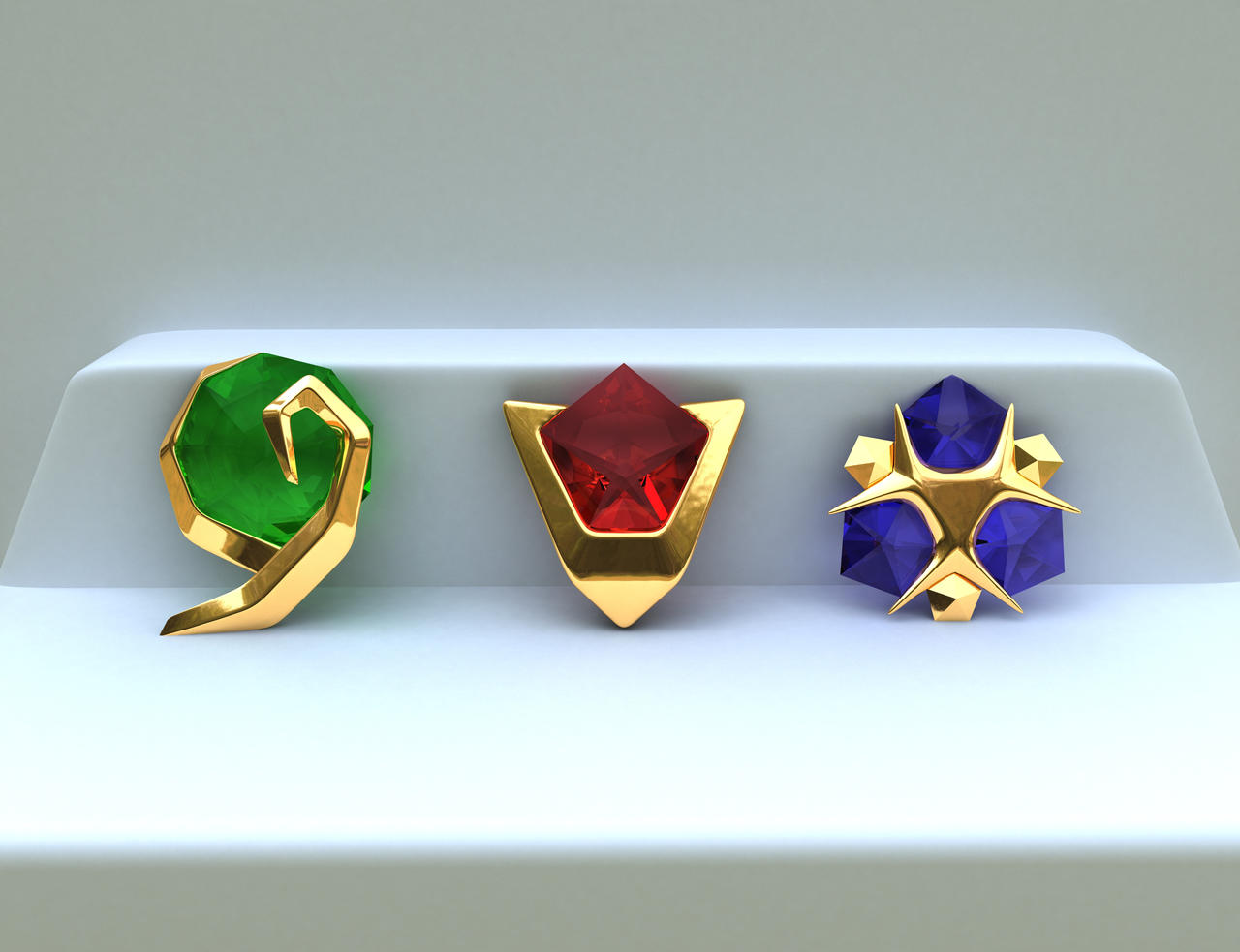 Zelda - Spiritual Stones 3D by iAkumu