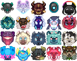 HeadBounce Icons (Click for animation+comms!)