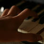 My left hand plays piano