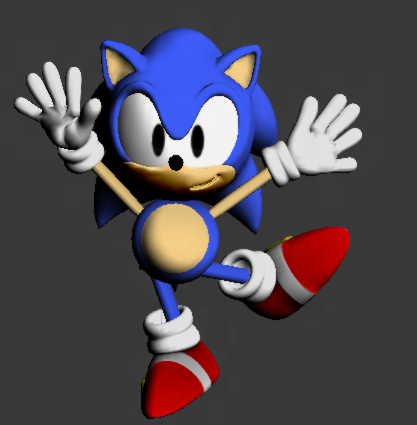 Classic Sonic 3D model 