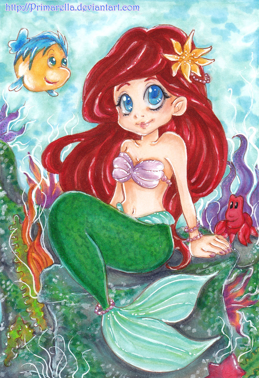 Mermaid princess Ariel