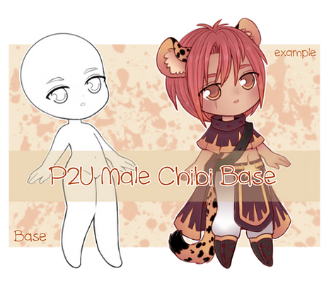 P2U - Male Chibi Base