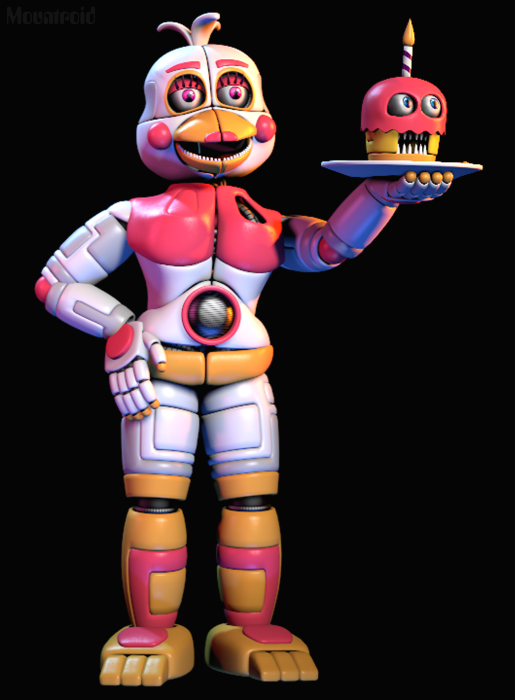 Funtime Chica (C4D/FNAF6) by FTThienAn on DeviantArt