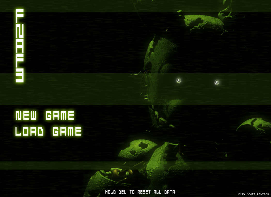 FNAF3 Menu by Mountroid on DeviantArt
