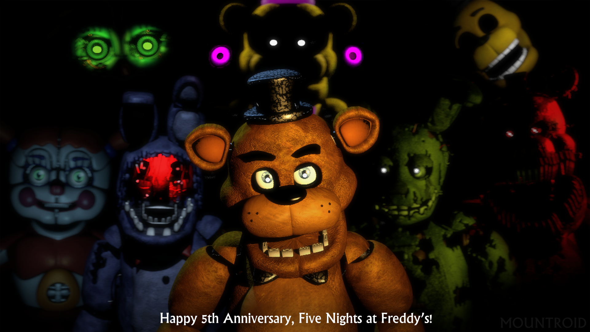 Sweet Dreams] Fnaf 5 Year Anniversary Celebration! : r/fivenightsatfreddys