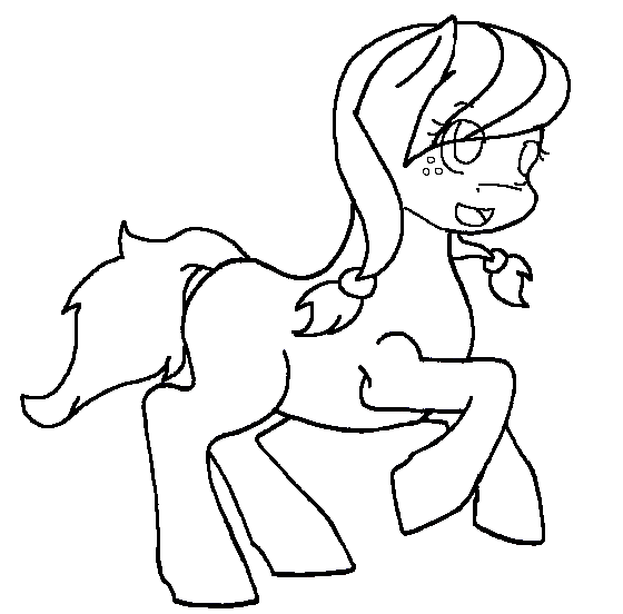 Pony Outline 1 for MLP Earthen Wonders Contest