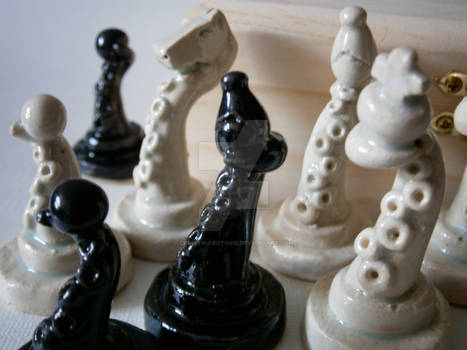 Ceramic Tentacle Chess Set