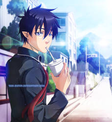 Rin Okumura by Sam-Baten