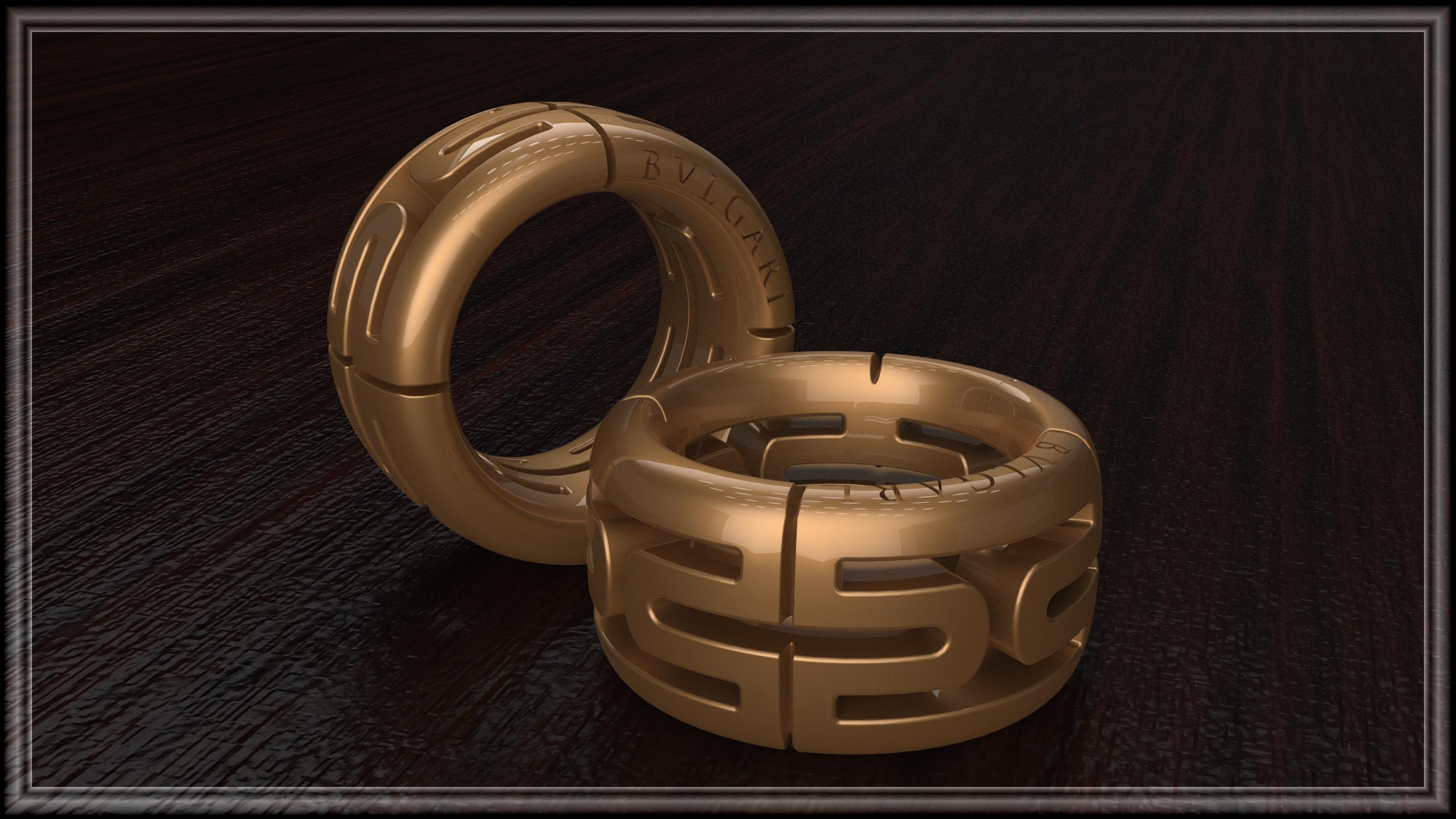 3D Bvlgari Rings 01