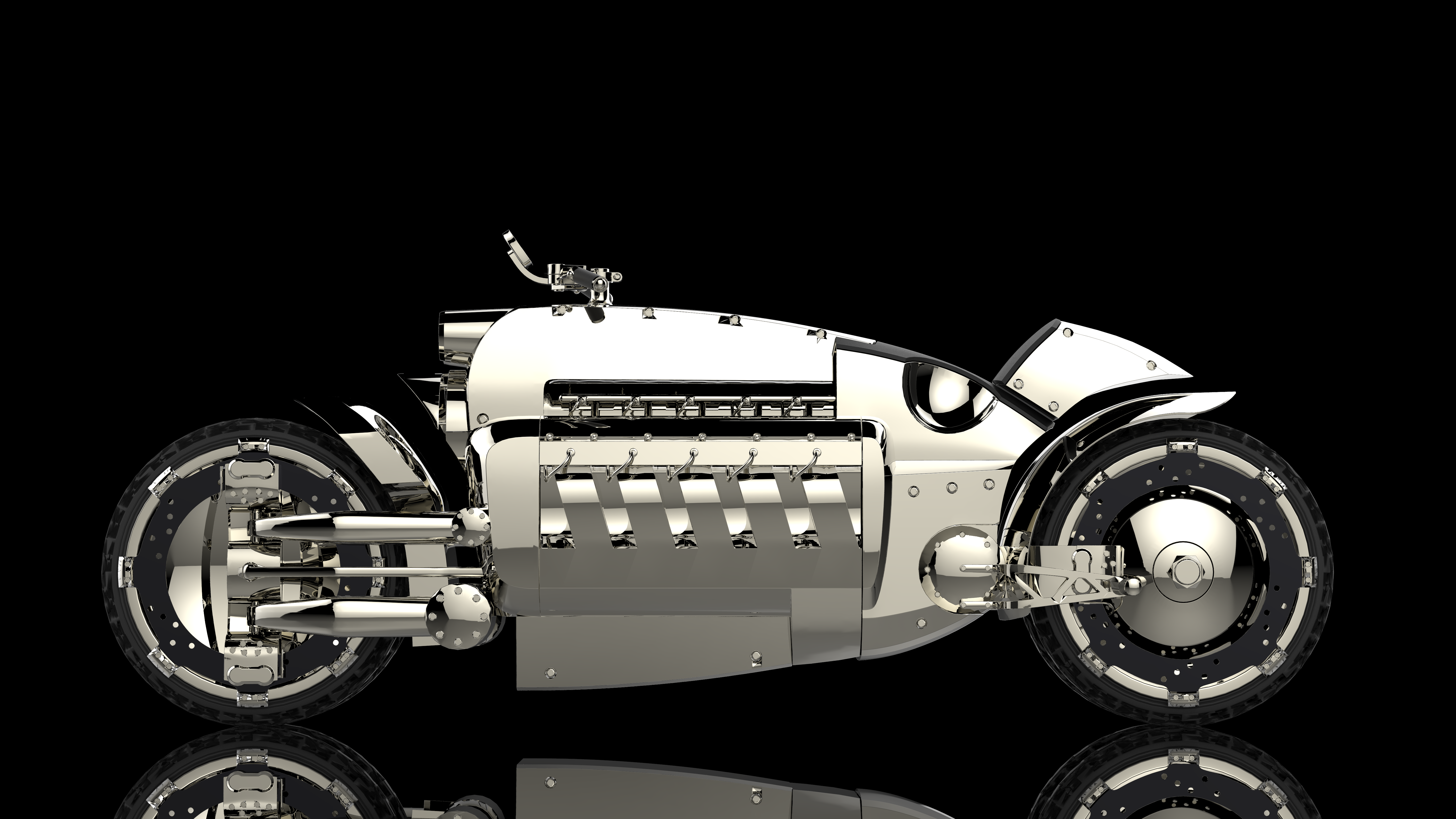 3D - Dodge Tomahawk Chrome Style 1 Poster