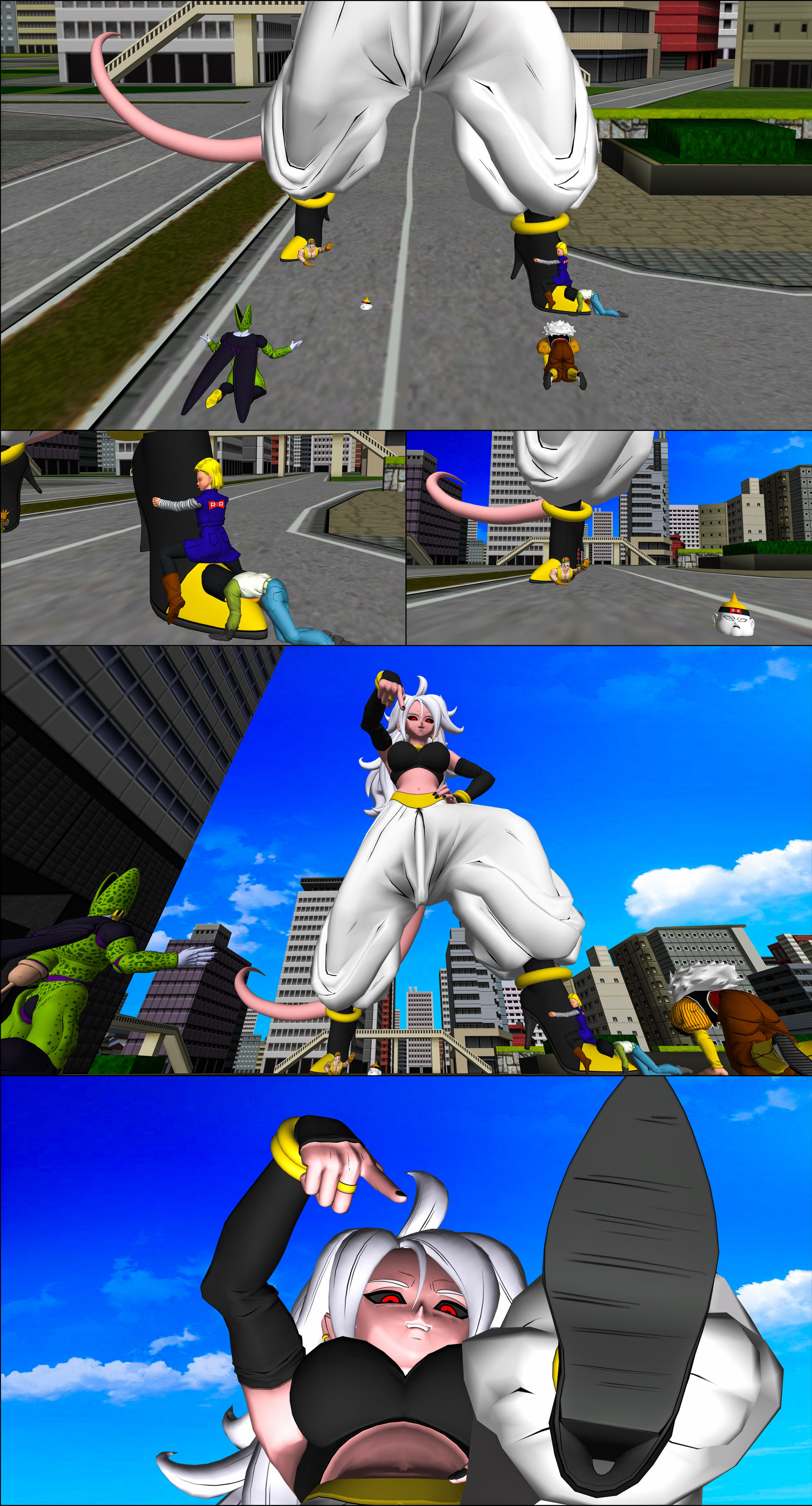 Giantess 21 Android Domination by TheOmenOfGTS on DeviantArt