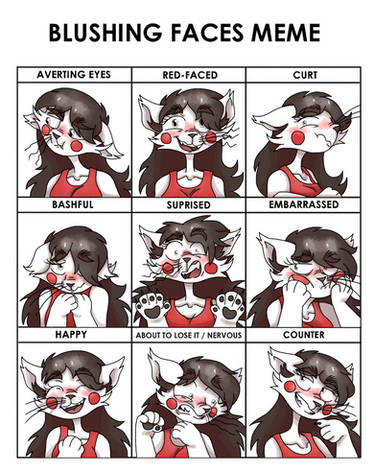 Blushing faces meme (Original, read desc.) by Aubergine100 on DeviantArt