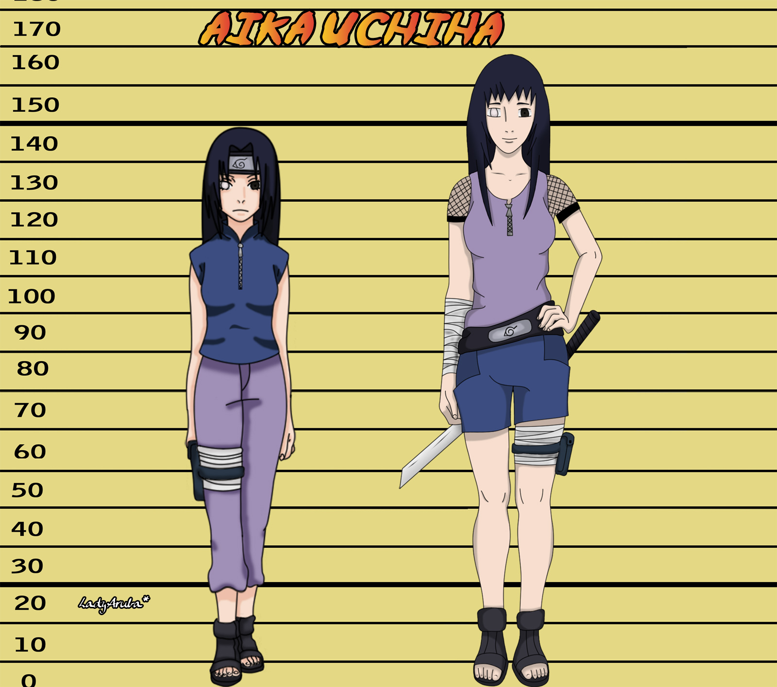 Aika Uchiha before after