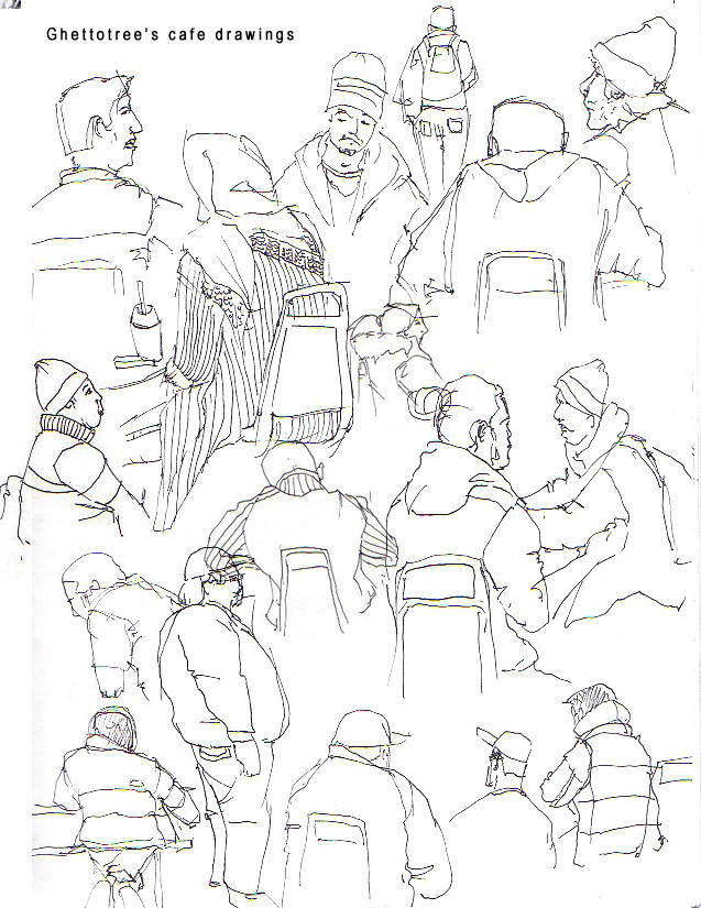 Cafe Drawing by GhettoTree on DeviantArt