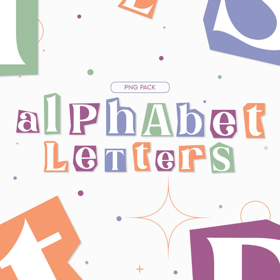 FREE PACK ALPHABET LETTERS by noirpsds on DeviantArt