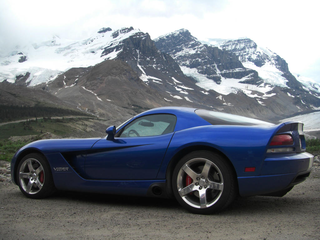 Dodge Viper and Athabasca Glacier