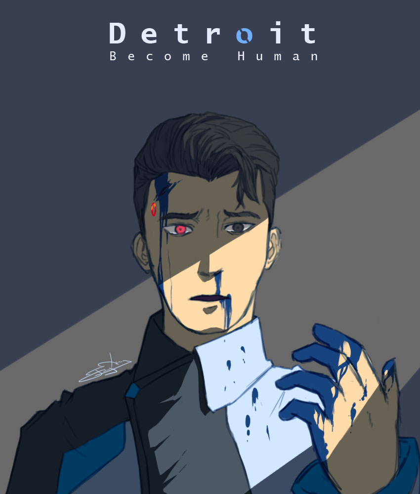 Connor - Detroit Become Human ~ by Naty-js on DeviantArt