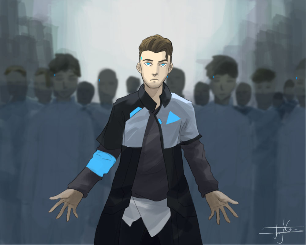 Connor - Detroit Become Human ~ by Naty-js on DeviantArt