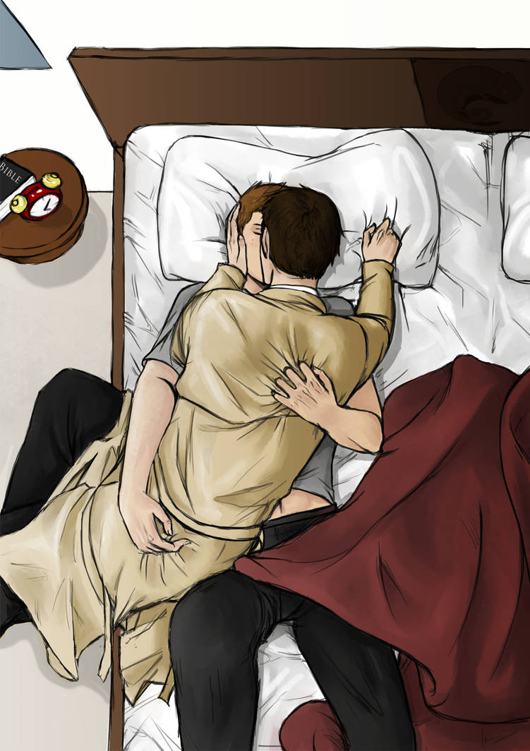 Dean Winchester and Castiel by Camacaileon