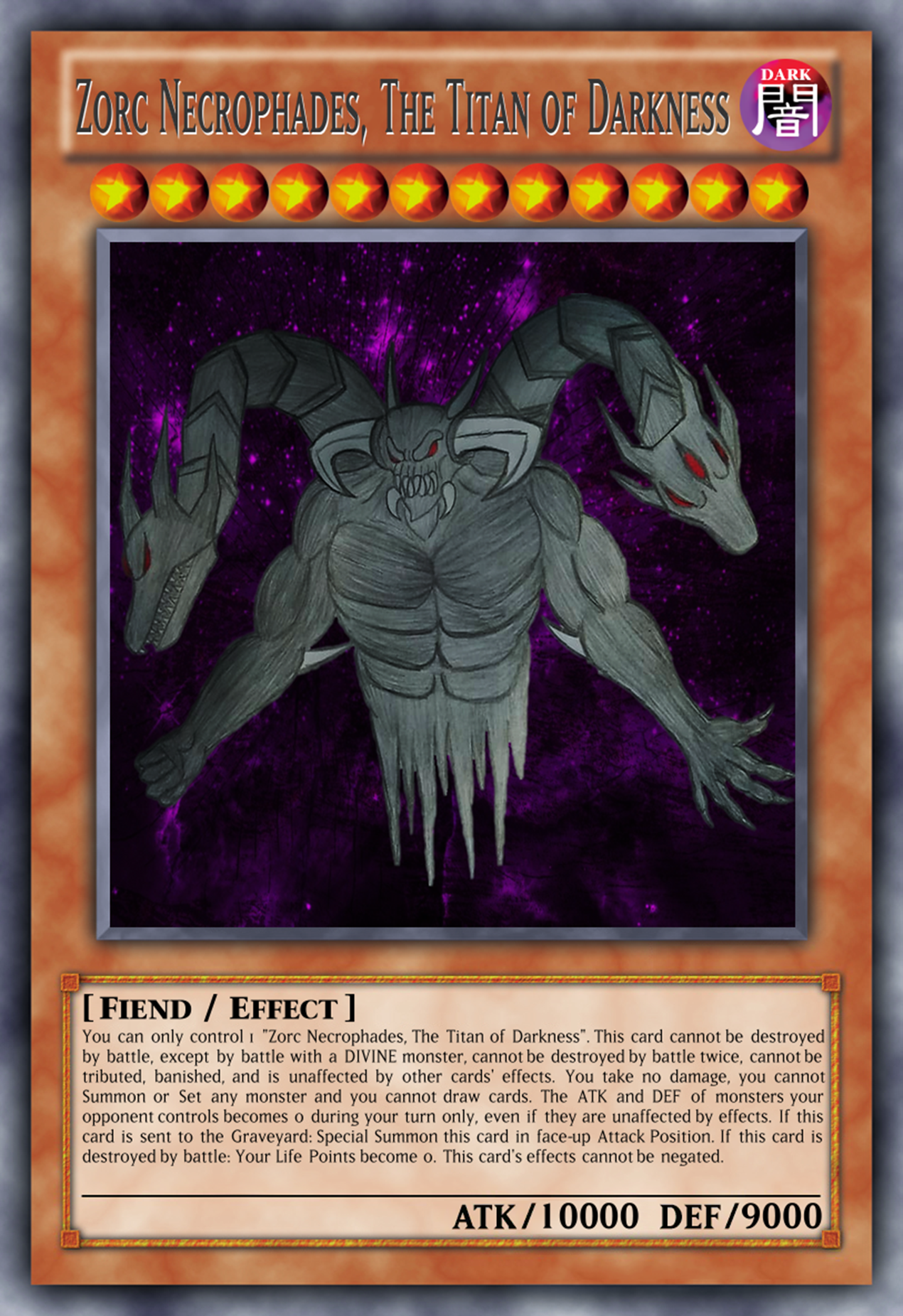 yugioh zorc card YuGiOh! Card - "Dark Master - Zorc" - SUPER MILLENNIUM RARE