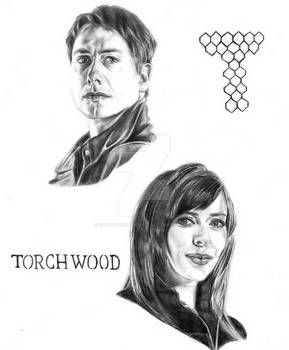 Gwen and Jack from Torchwood